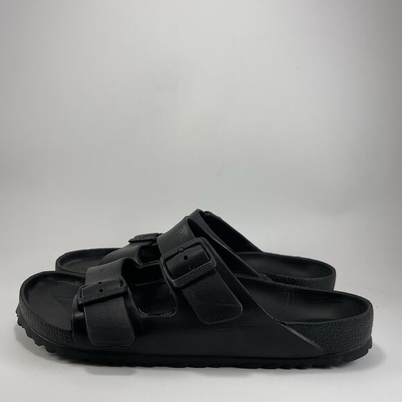 Birkenstock Arizona EVA Slide Sandals Mens Size 42 US Size 9-9.5 Black Rubber - Picture 4 of 9